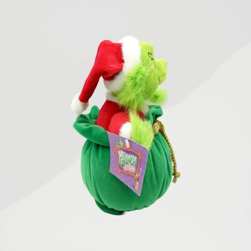 VTG NWT 2000's The Grinch‎ Dr Seuss Stole Christmas Musical Plush Decoration 11